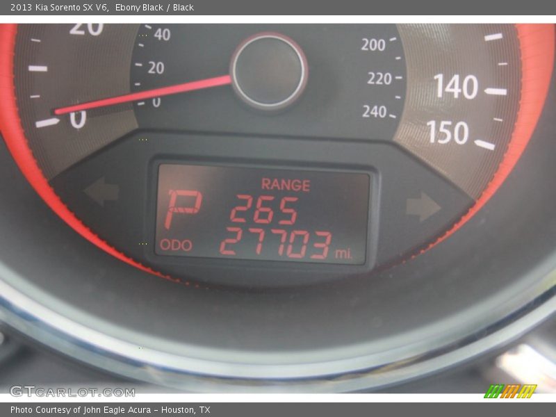 Ebony Black / Black 2013 Kia Sorento SX V6