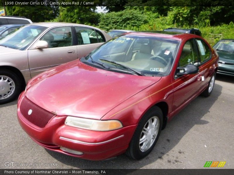 Candy Apple Red / Camel 1998 Chrysler Cirrus LXi