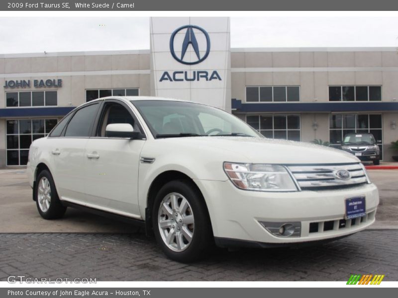 White Suede / Camel 2009 Ford Taurus SE
