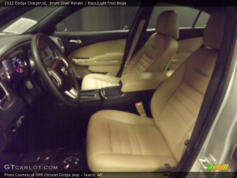 Bright Silver Metallic / Black/Light Frost Beige 2012 Dodge Charger SE