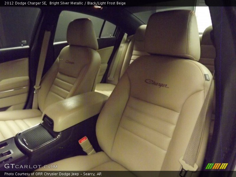 Bright Silver Metallic / Black/Light Frost Beige 2012 Dodge Charger SE