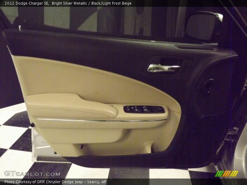 Bright Silver Metallic / Black/Light Frost Beige 2012 Dodge Charger SE