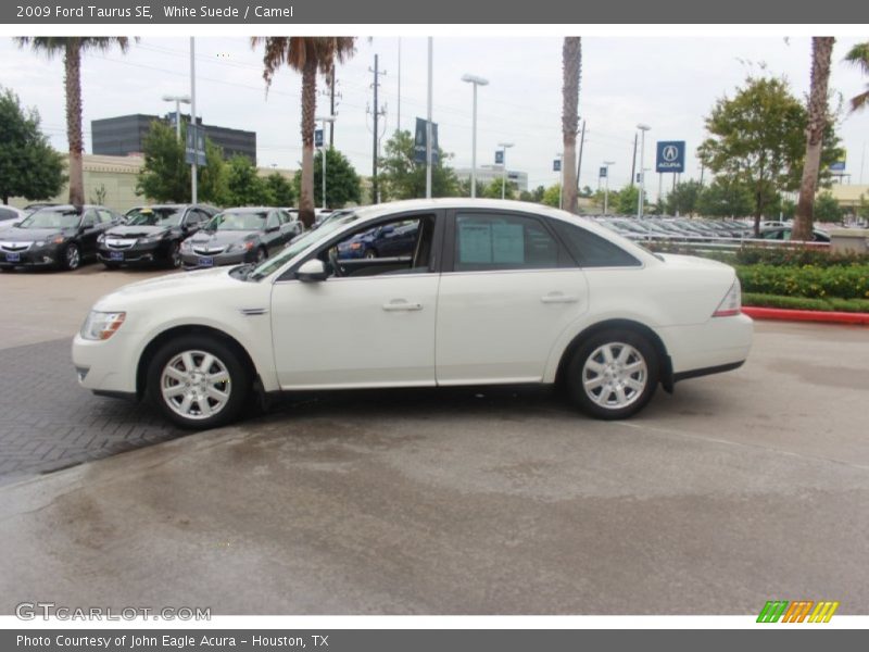 White Suede / Camel 2009 Ford Taurus SE