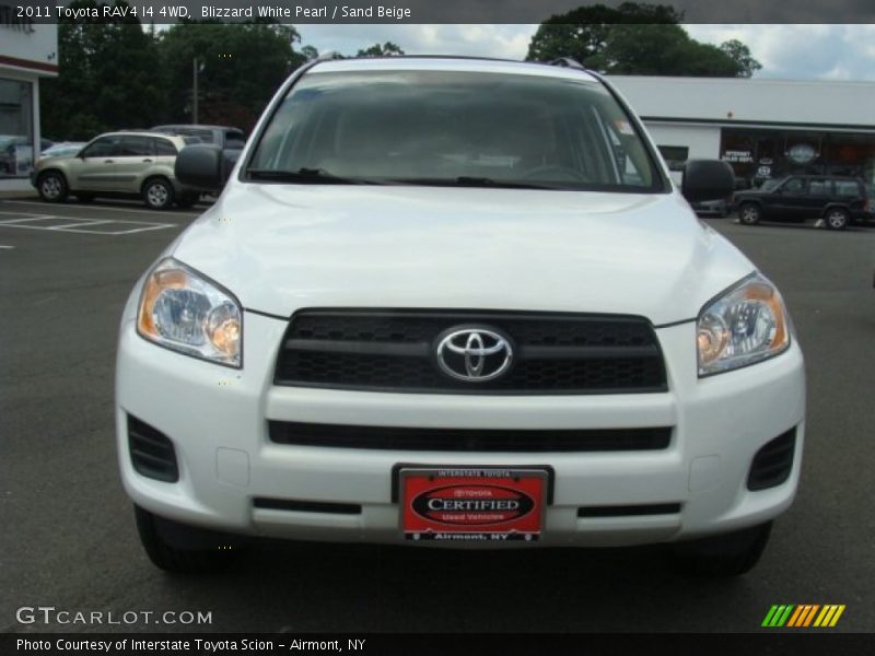Blizzard White Pearl / Sand Beige 2011 Toyota RAV4 I4 4WD