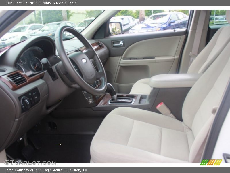 White Suede / Camel 2009 Ford Taurus SE