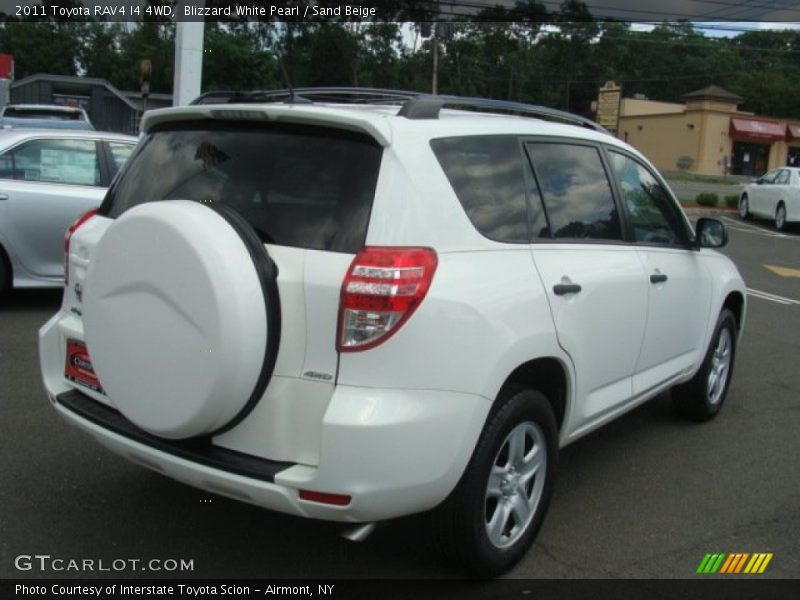 Blizzard White Pearl / Sand Beige 2011 Toyota RAV4 I4 4WD