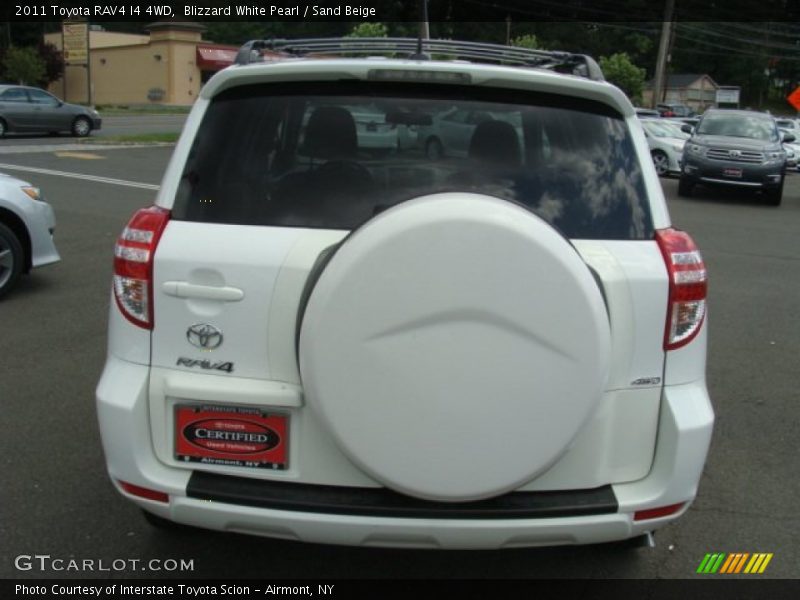 Blizzard White Pearl / Sand Beige 2011 Toyota RAV4 I4 4WD