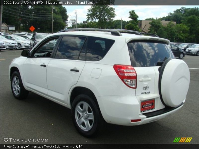 Blizzard White Pearl / Sand Beige 2011 Toyota RAV4 I4 4WD