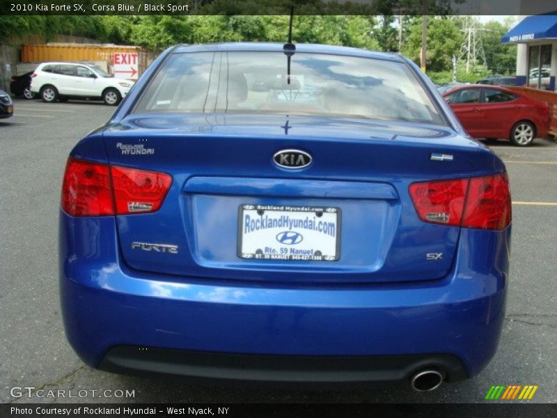 Corsa Blue / Black Sport 2010 Kia Forte SX