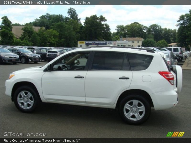 Blizzard White Pearl / Sand Beige 2011 Toyota RAV4 I4 4WD