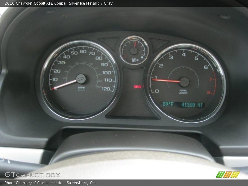 Silver Ice Metallic / Gray 2010 Chevrolet Cobalt XFE Coupe