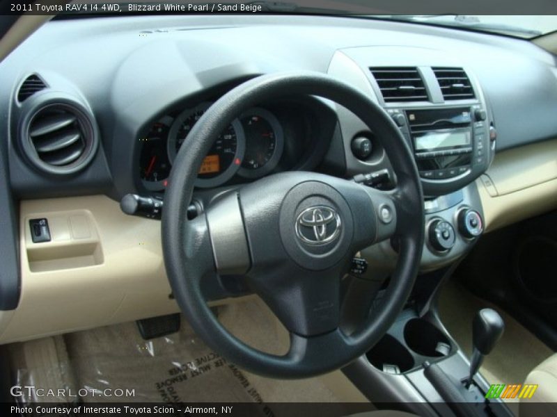 Blizzard White Pearl / Sand Beige 2011 Toyota RAV4 I4 4WD