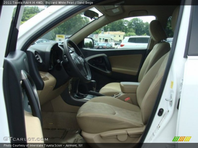 Blizzard White Pearl / Sand Beige 2011 Toyota RAV4 I4 4WD