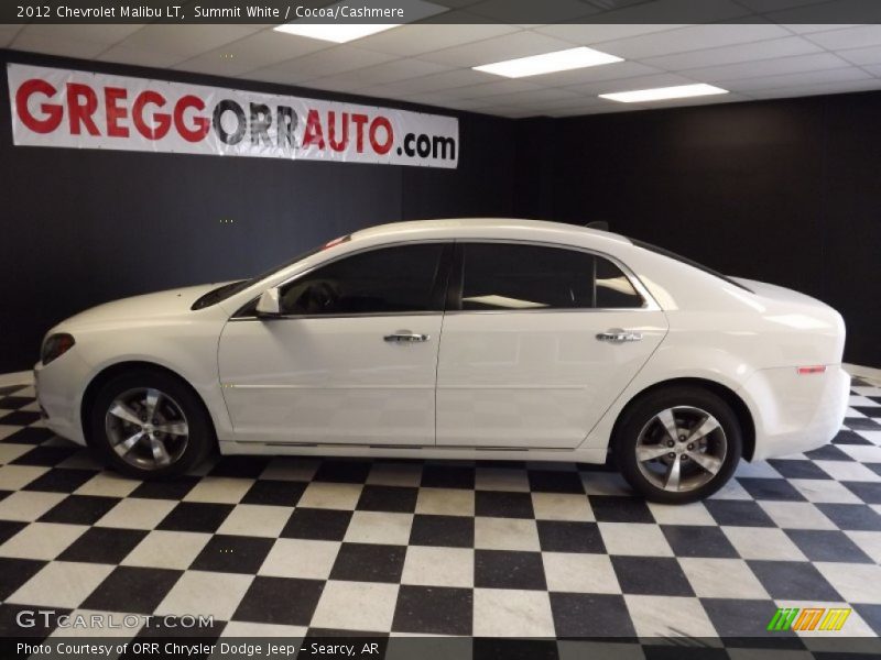 Summit White / Cocoa/Cashmere 2012 Chevrolet Malibu LT