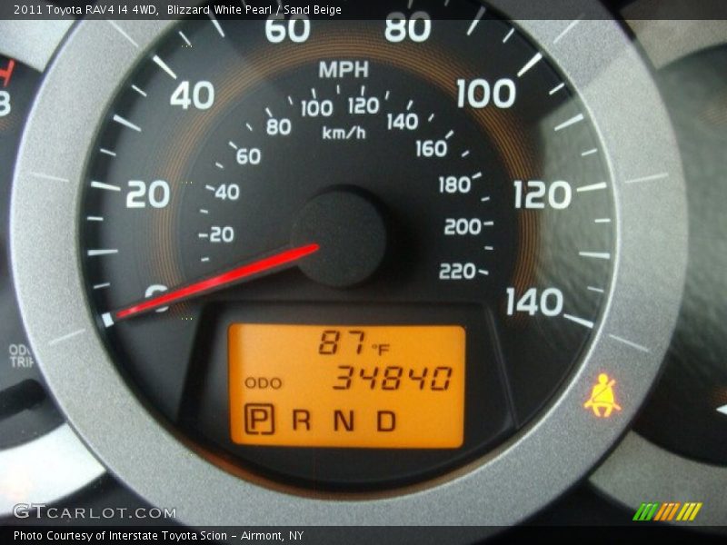 Blizzard White Pearl / Sand Beige 2011 Toyota RAV4 I4 4WD