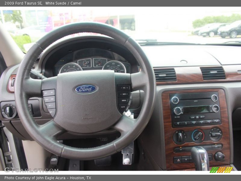 White Suede / Camel 2009 Ford Taurus SE