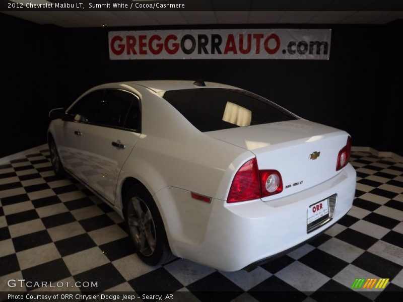 Summit White / Cocoa/Cashmere 2012 Chevrolet Malibu LT