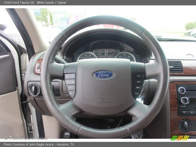 White Suede / Camel 2009 Ford Taurus SE