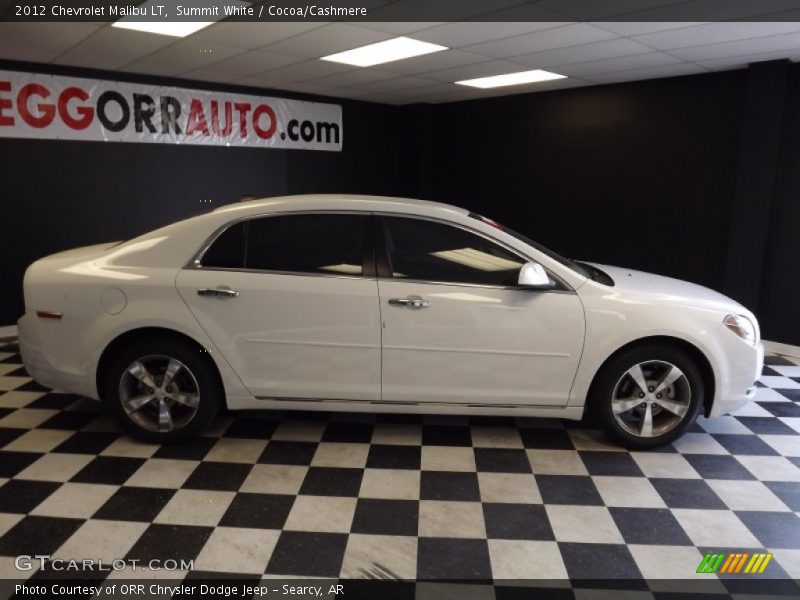 Summit White / Cocoa/Cashmere 2012 Chevrolet Malibu LT