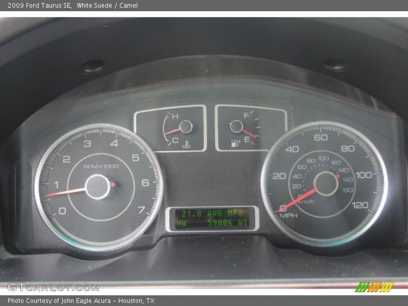 White Suede / Camel 2009 Ford Taurus SE