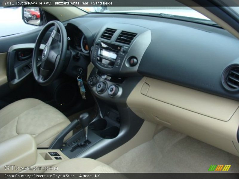 Blizzard White Pearl / Sand Beige 2011 Toyota RAV4 I4 4WD