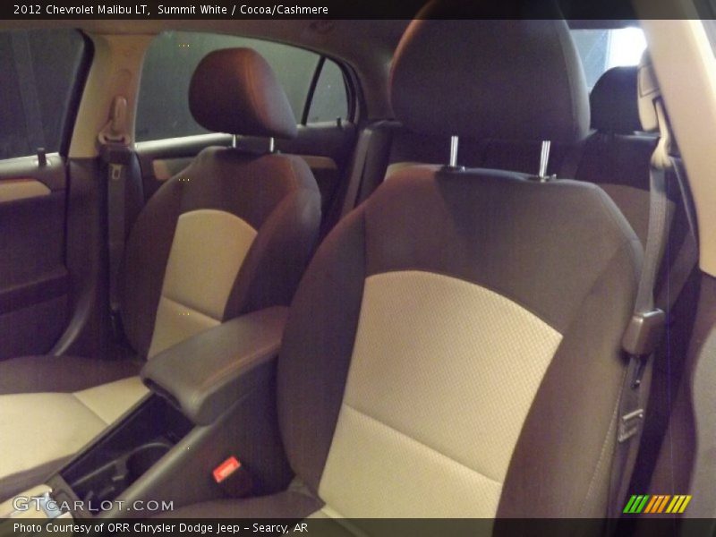 Summit White / Cocoa/Cashmere 2012 Chevrolet Malibu LT