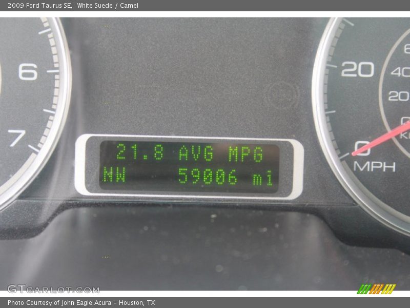 White Suede / Camel 2009 Ford Taurus SE