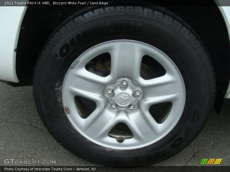 Blizzard White Pearl / Sand Beige 2011 Toyota RAV4 I4 4WD
