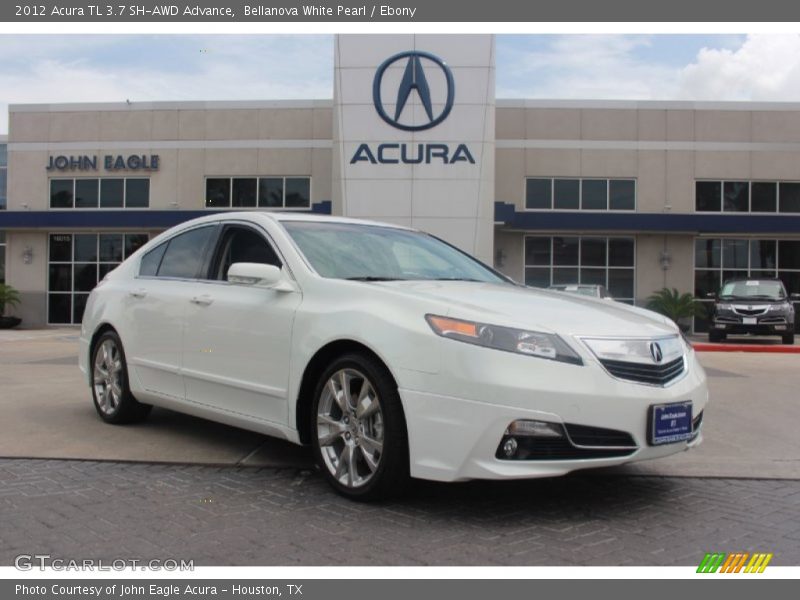 Bellanova White Pearl / Ebony 2012 Acura TL 3.7 SH-AWD Advance