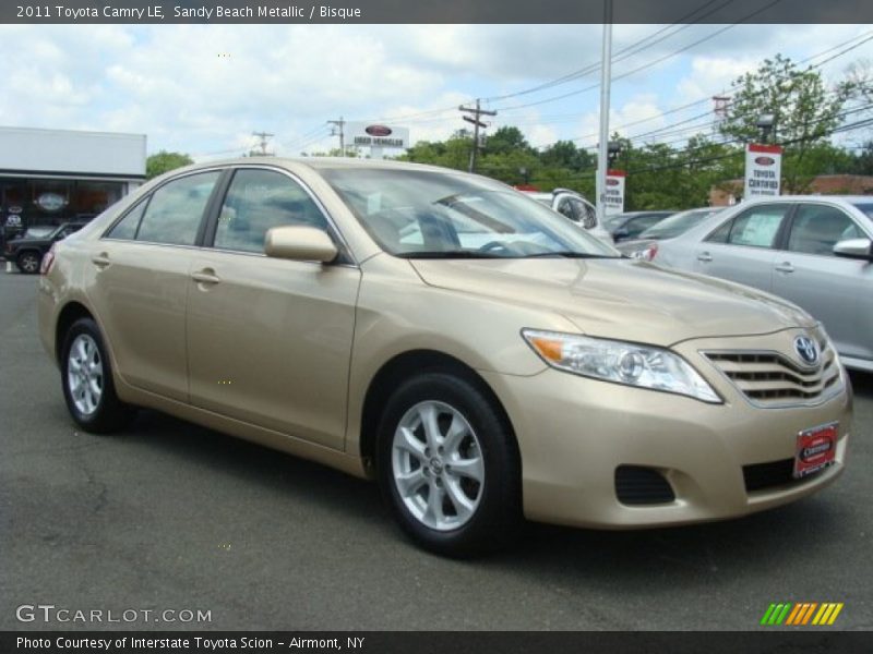 Sandy Beach Metallic / Bisque 2011 Toyota Camry LE