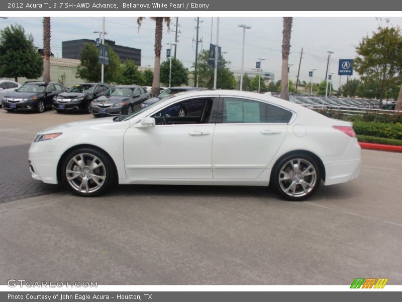 Bellanova White Pearl / Ebony 2012 Acura TL 3.7 SH-AWD Advance