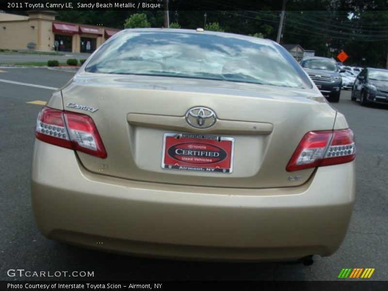 Sandy Beach Metallic / Bisque 2011 Toyota Camry LE