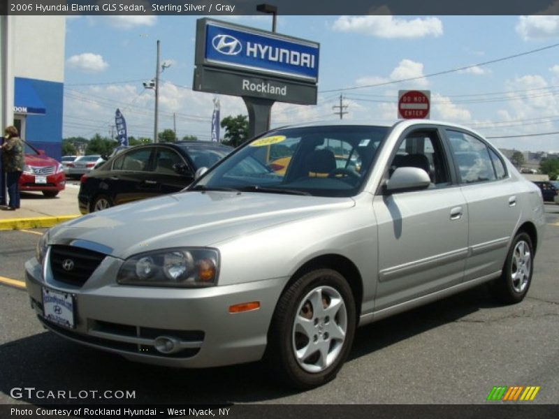 Sterling Silver / Gray 2006 Hyundai Elantra GLS Sedan
