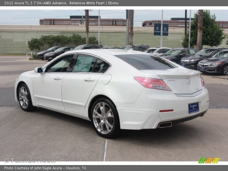 Bellanova White Pearl / Ebony 2012 Acura TL 3.7 SH-AWD Advance