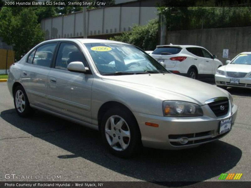 Sterling Silver / Gray 2006 Hyundai Elantra GLS Sedan