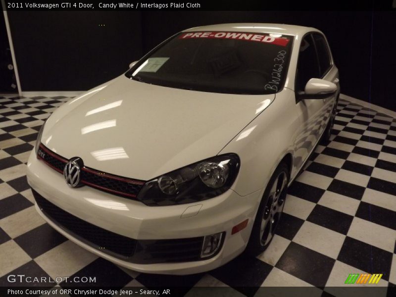 Candy White / Interlagos Plaid Cloth 2011 Volkswagen GTI 4 Door