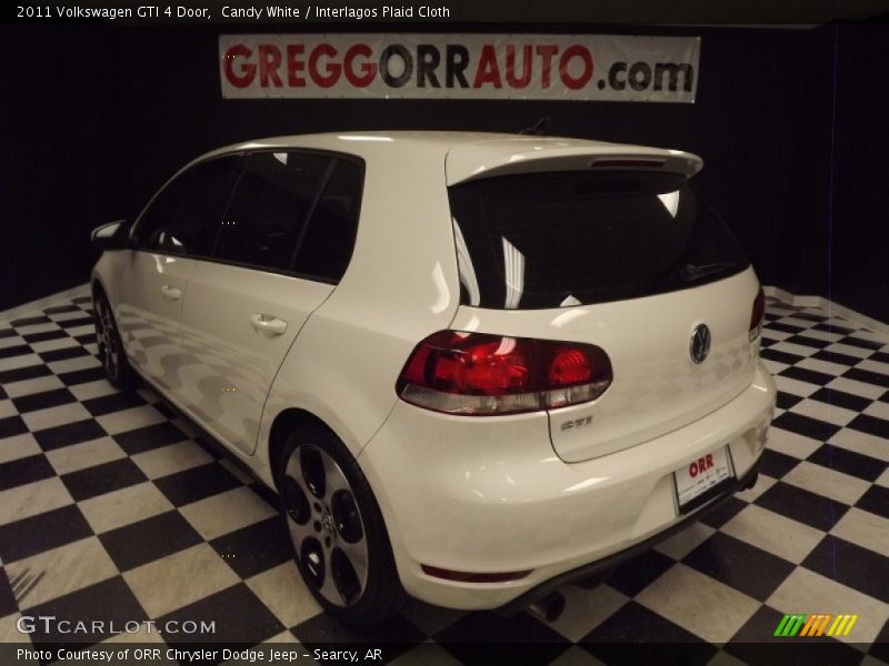 Candy White / Interlagos Plaid Cloth 2011 Volkswagen GTI 4 Door