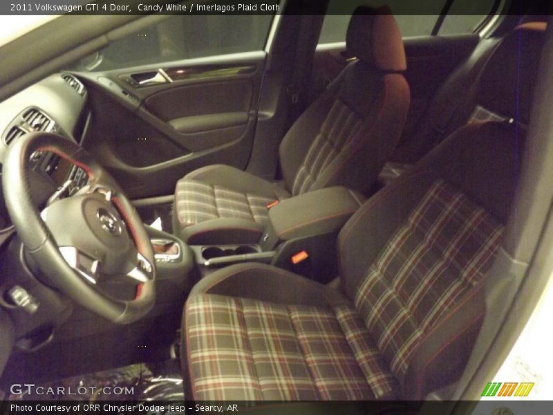 Candy White / Interlagos Plaid Cloth 2011 Volkswagen GTI 4 Door