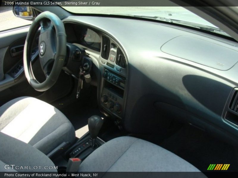 Sterling Silver / Gray 2006 Hyundai Elantra GLS Sedan