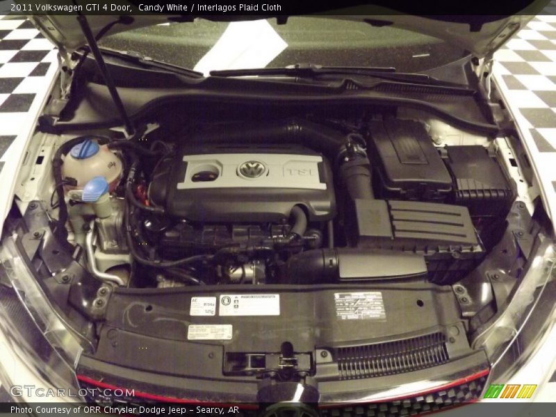 Candy White / Interlagos Plaid Cloth 2011 Volkswagen GTI 4 Door