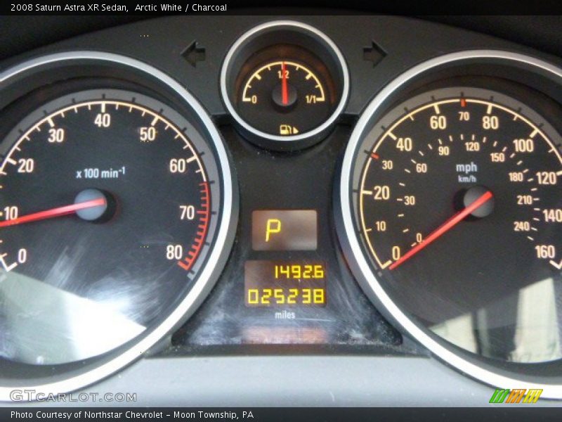 Arctic White / Charcoal 2008 Saturn Astra XR Sedan