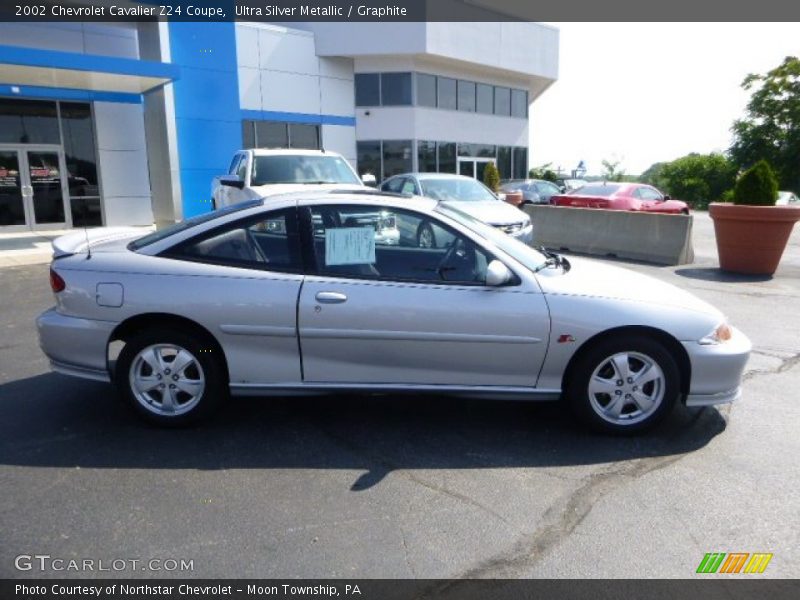 Ultra Silver Metallic / Graphite 2002 Chevrolet Cavalier Z24 Coupe