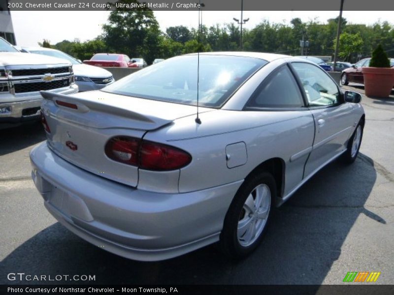 Ultra Silver Metallic / Graphite 2002 Chevrolet Cavalier Z24 Coupe