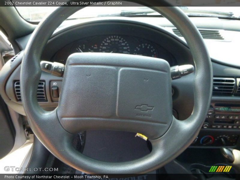 Ultra Silver Metallic / Graphite 2002 Chevrolet Cavalier Z24 Coupe