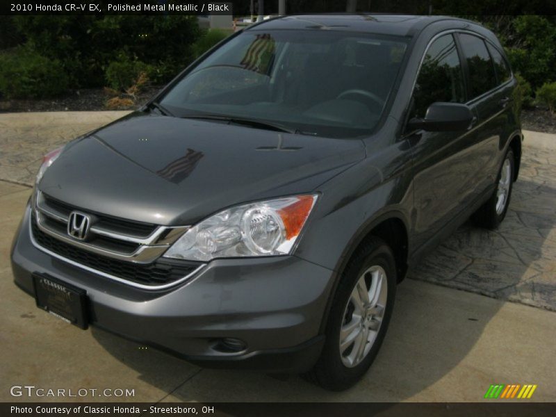 Polished Metal Metallic / Black 2010 Honda CR-V EX