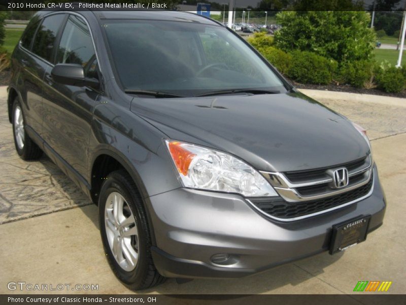 Polished Metal Metallic / Black 2010 Honda CR-V EX