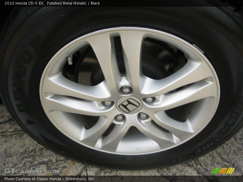 Polished Metal Metallic / Black 2010 Honda CR-V EX