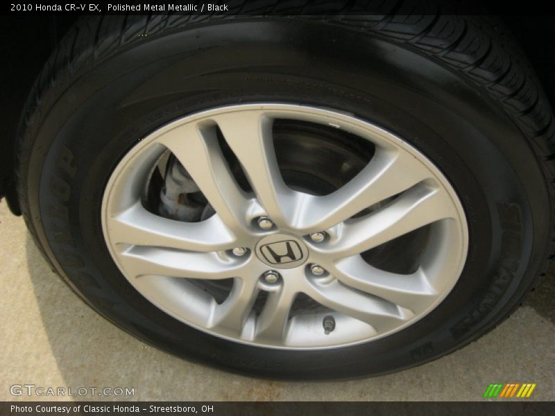 Polished Metal Metallic / Black 2010 Honda CR-V EX