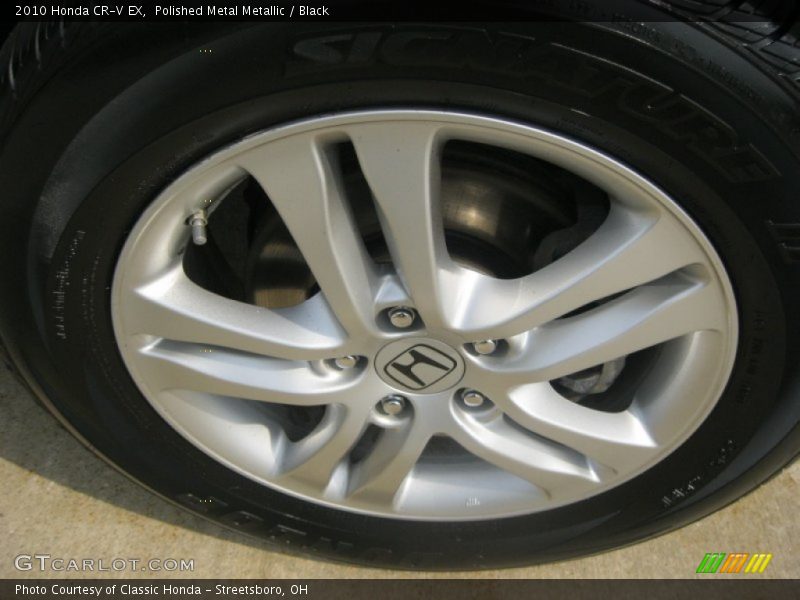 Polished Metal Metallic / Black 2010 Honda CR-V EX