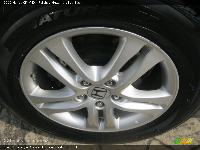 Polished Metal Metallic / Black 2010 Honda CR-V EX